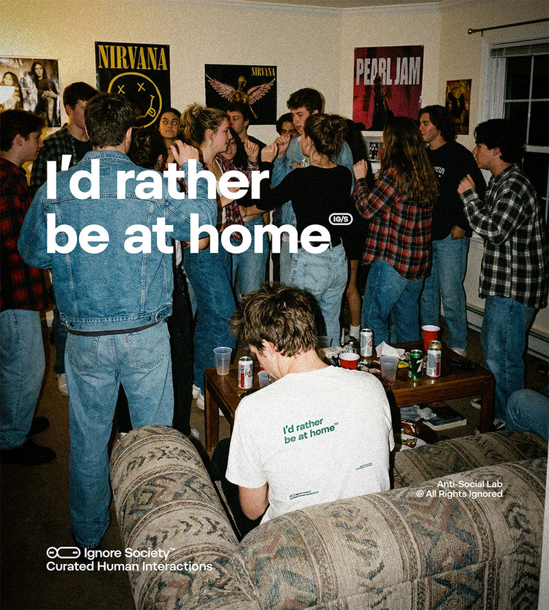 I'd rather be at home - T-Shirt